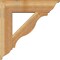 Ekena Millwork Funston Traditional Rough Sawn Bracket w/ Offset Brace, Western Red Cedar, 8"W x 30"D x 30"H BKT0806X30X30FST01RWR - alternate 2